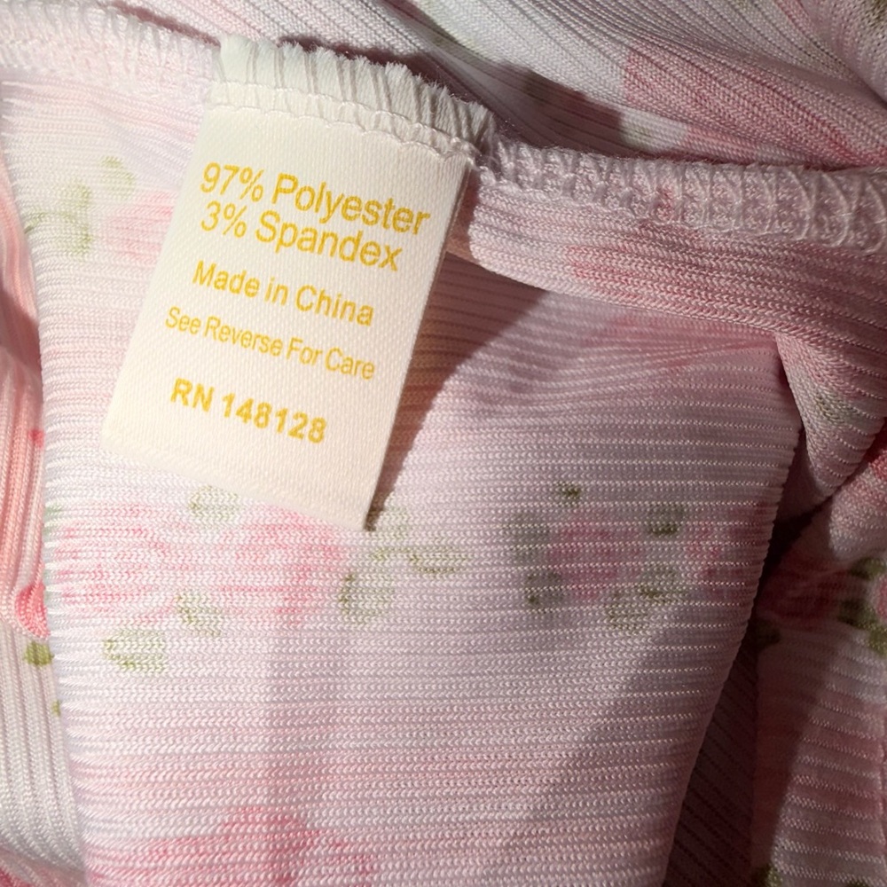 SHABBY CHIC Pink Floral Bow Ruffle Strap Nightgown- BNWT - Picture 9 of 10